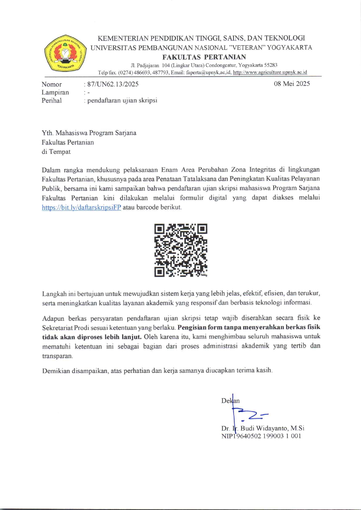 Program Studi Ilmu Tanah